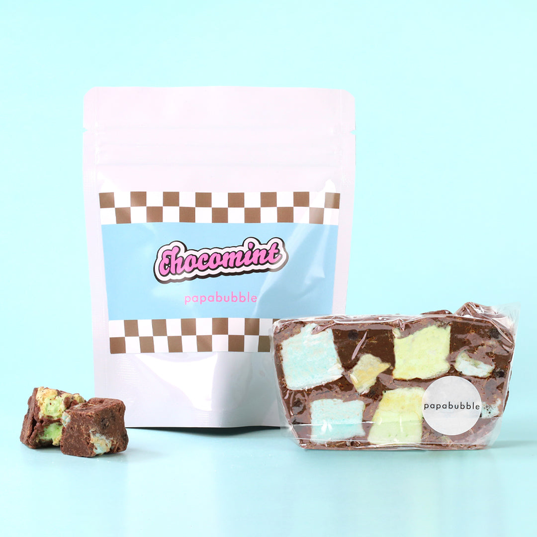 チョコミント】チョコミントロッキーロード（ミルク） – PAPABUBBLE ONLINE