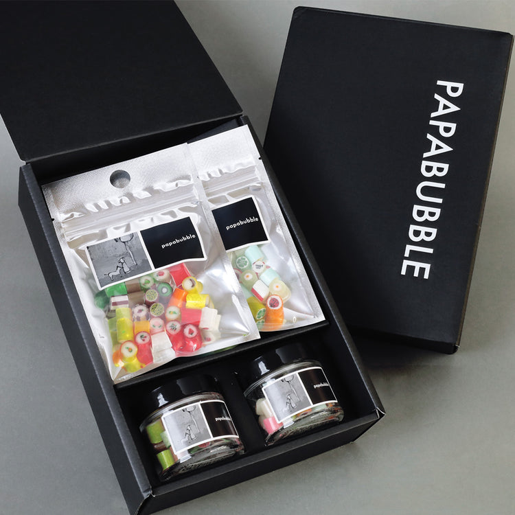 【プレミアムギフト】フルーツ&サンキューキャンディセット 黒BOX
