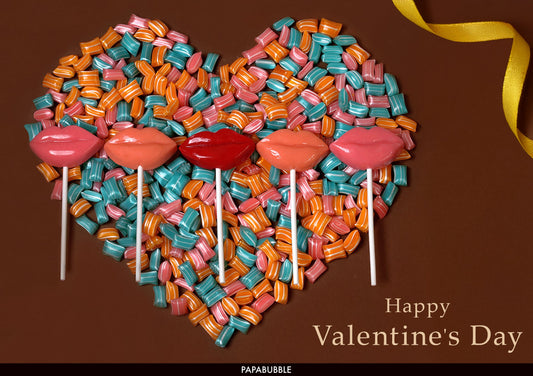 大人気“チョコ入り”キャンディから新登場のメレンゲまで　ニュアンスカラーで大人かわいいが詰まった　全6種　PAPABUBBLEのバレンタインシリーズ　1月15日より発売