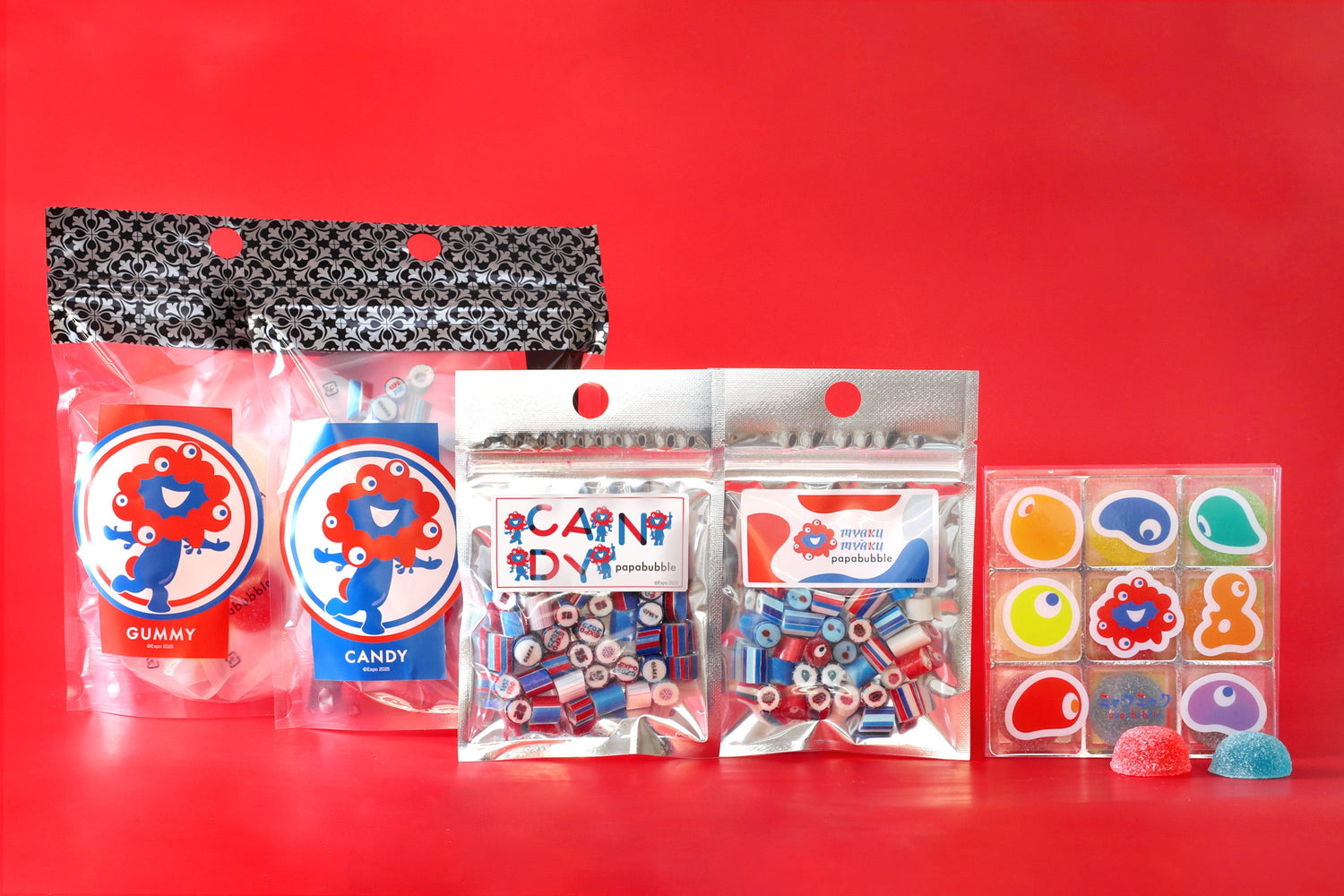 大阪・関西万博公式キャラクター“ミャクミャク”とのコラボレーション商品が登場！PAPABUBBLEの全国店舗及び公式サイトにて8月20日（水）より発売