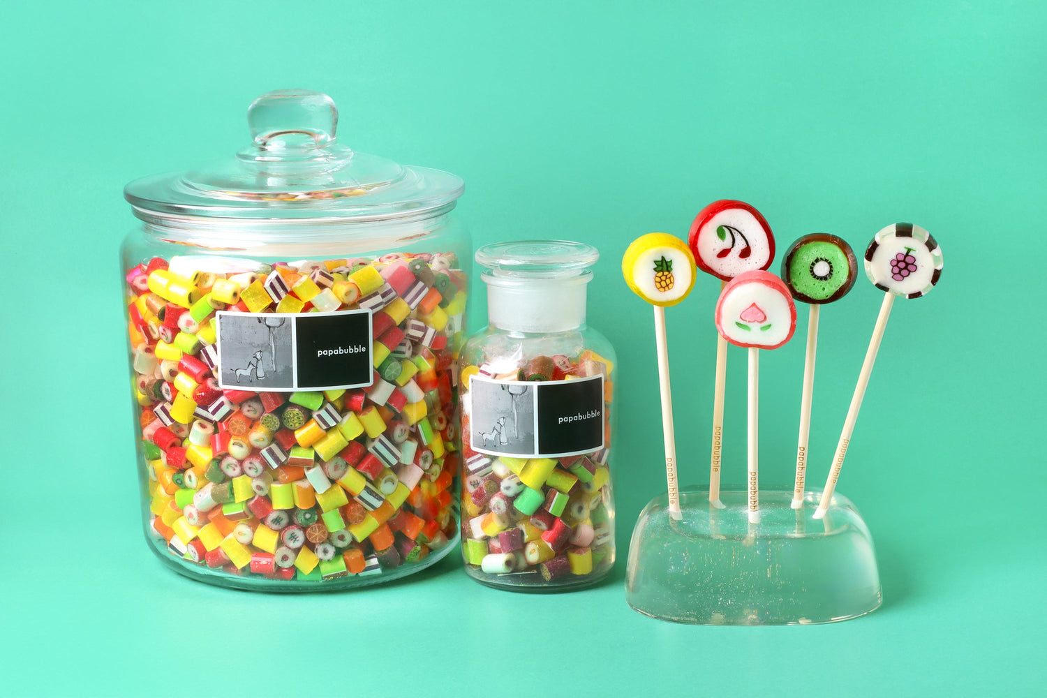 1番人気のフルーツミックスキャンディに2.4KG入りの超ビックJARが登場！ステッカー入りのオリジナル缶がもらえるキャンペーンも　PAPABUBBLEのフルーツフェア1月8日より発売
