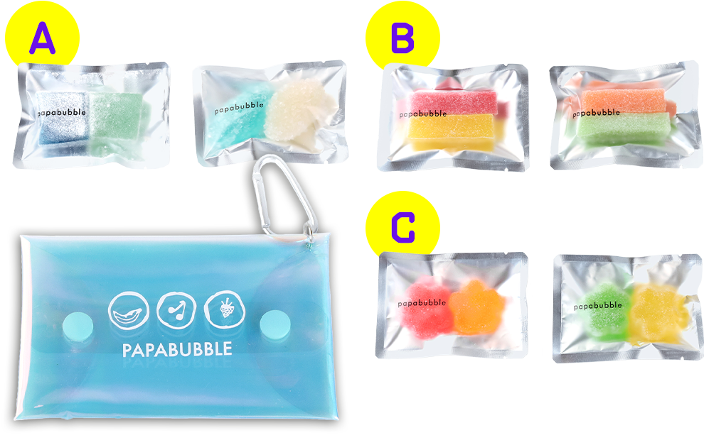 オーロラカラビナポーチセット A / B / C