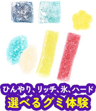 選べる4つのグミ体験